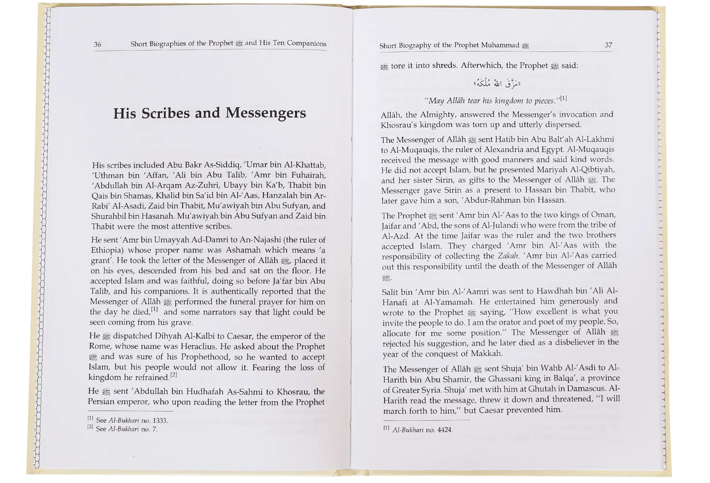 Short Biography of the Prophet and His Ten Companions