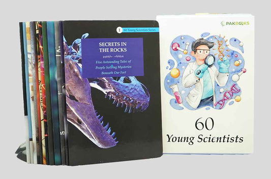 60 Young Scientist (12 Books Pack) by Talha Zubair, complete set, Darussalam Publishers