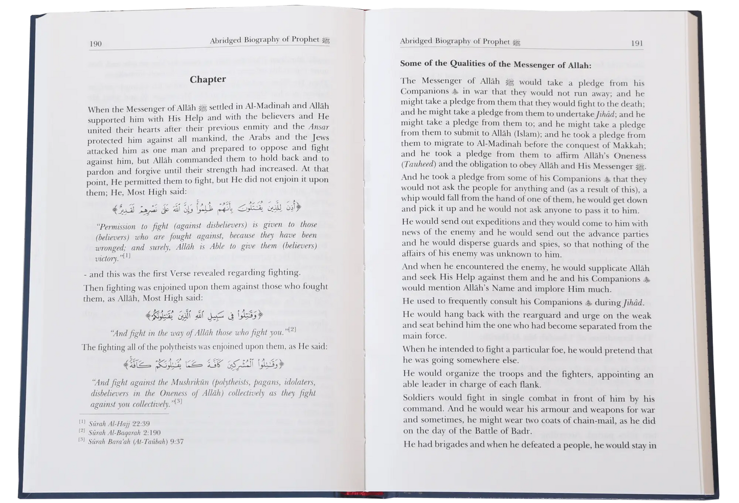 Abridged biography of prophet Muhammad (PBUH) 