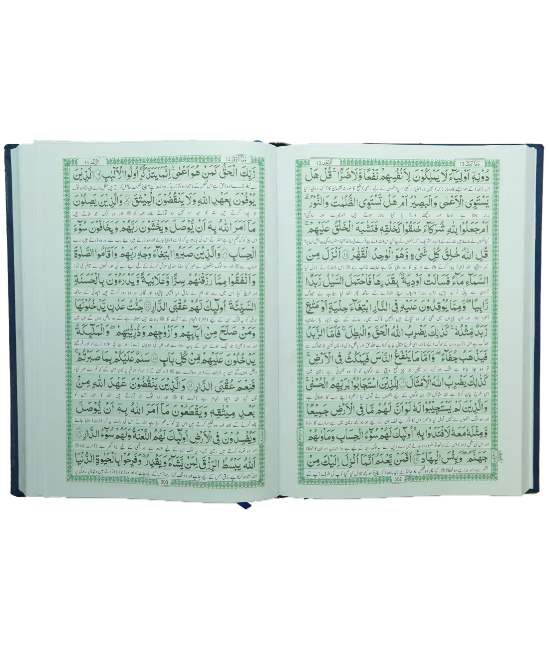 Al Quran Al Kareem (Tarjuma - Banul Satur - 12 Lines) 