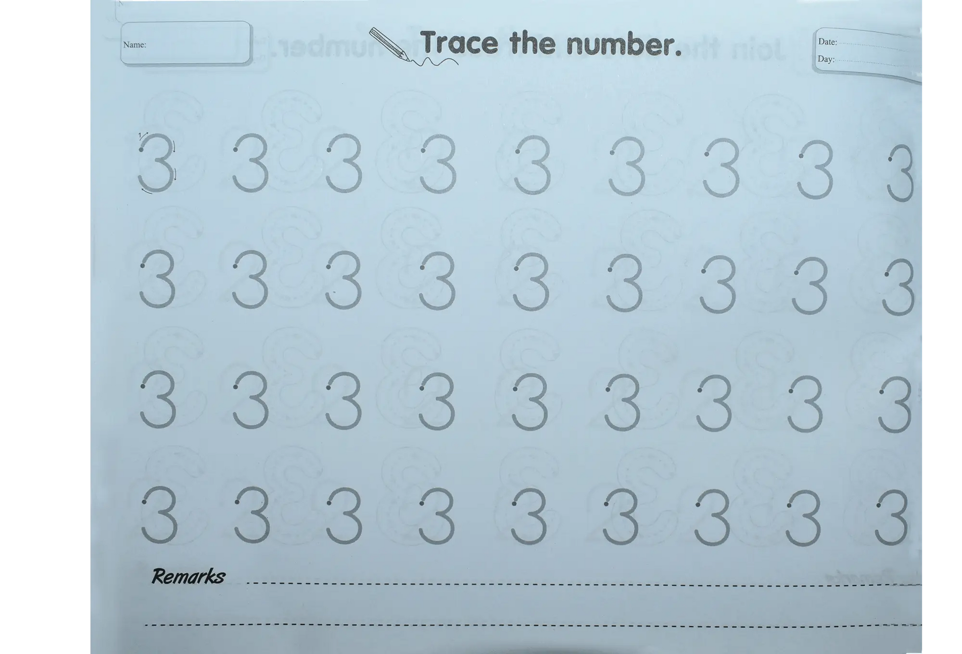 Aqsa Mathematics Worksheet (Play Group) 