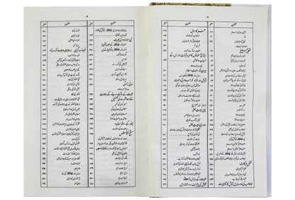 Ar Raheeq Al Makhtum Urdu (The Sealed Nectar) table of contents pages showing detailed Seerah chapter listings