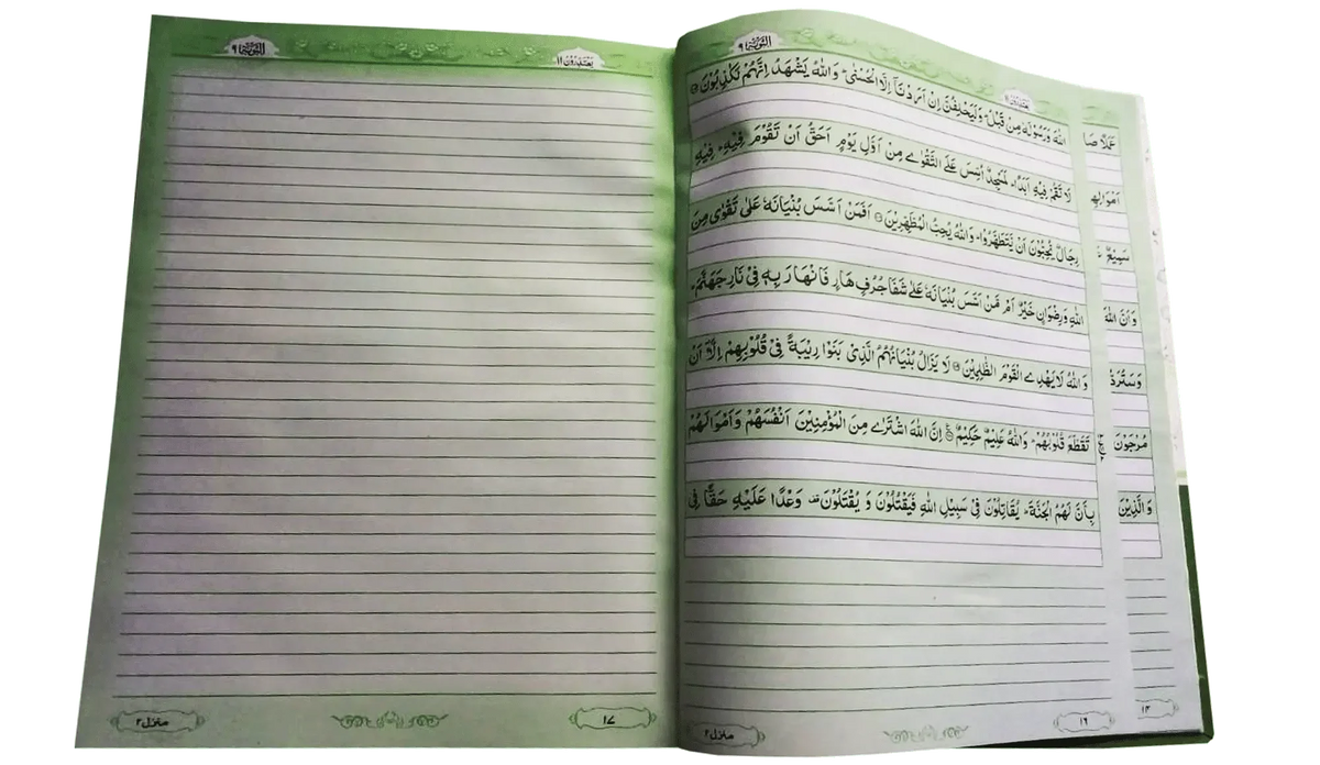 Bayaz Wala Quran (3 Volume Set), inside pages, Noumani Kutabkhana