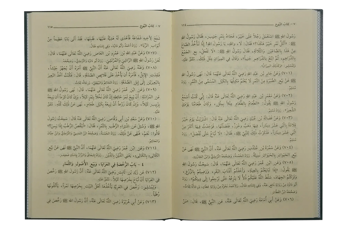 Bulugh ul Maraam-Imported (Arabic with Aa`raab) by Al-Imam Al-Hafiz Ahmed bin Ali bin Hajar al-Asqalani, inside pages