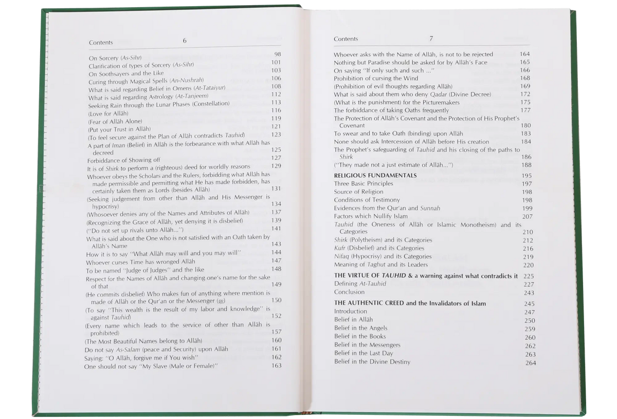Concise Collections of Creed and Tauhid by Darussalam Publishers & Distributers, inside pages, Darussalam