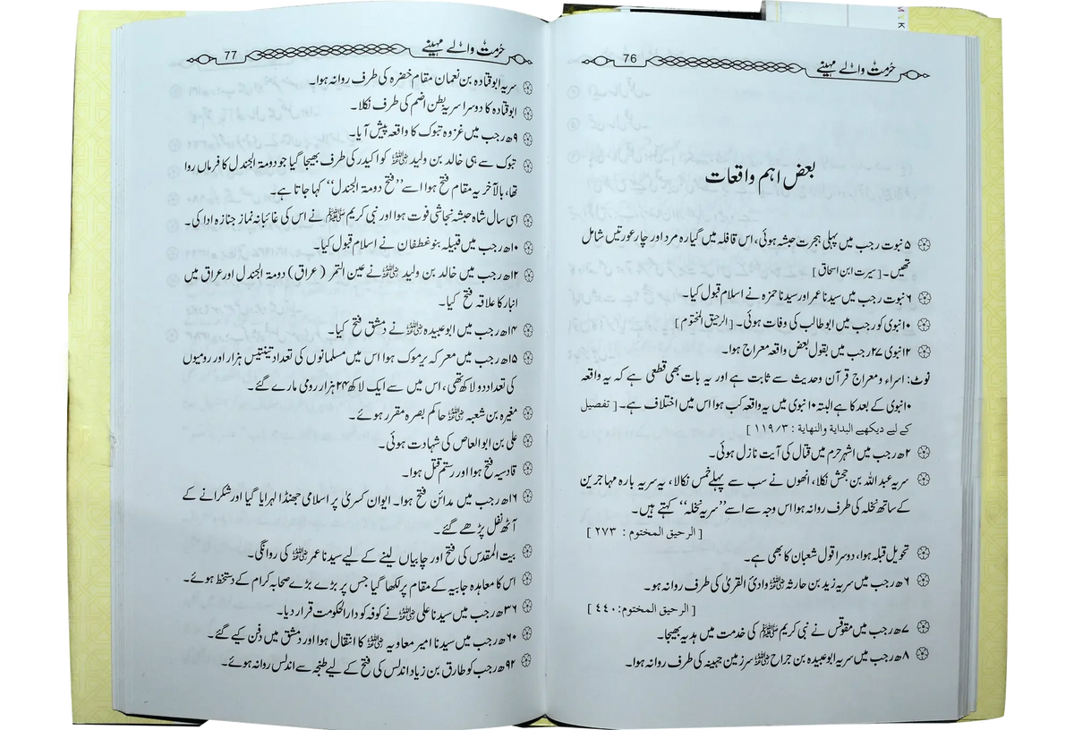 Hurmat Waly Mahiny by Yousaf Rabbani, inside pages, Dar Ul Andlus