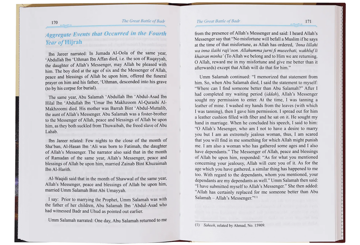 In Defence of the True Faith by Ibn Katheer, inside pages, Darussalam Publishers