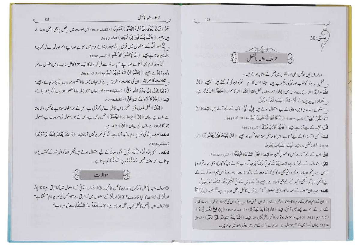 Mukhtar An Nahav (Arabic grammar) by Molana Mukhtaar Ahmad Salfi, inside pages 2, Darussalam