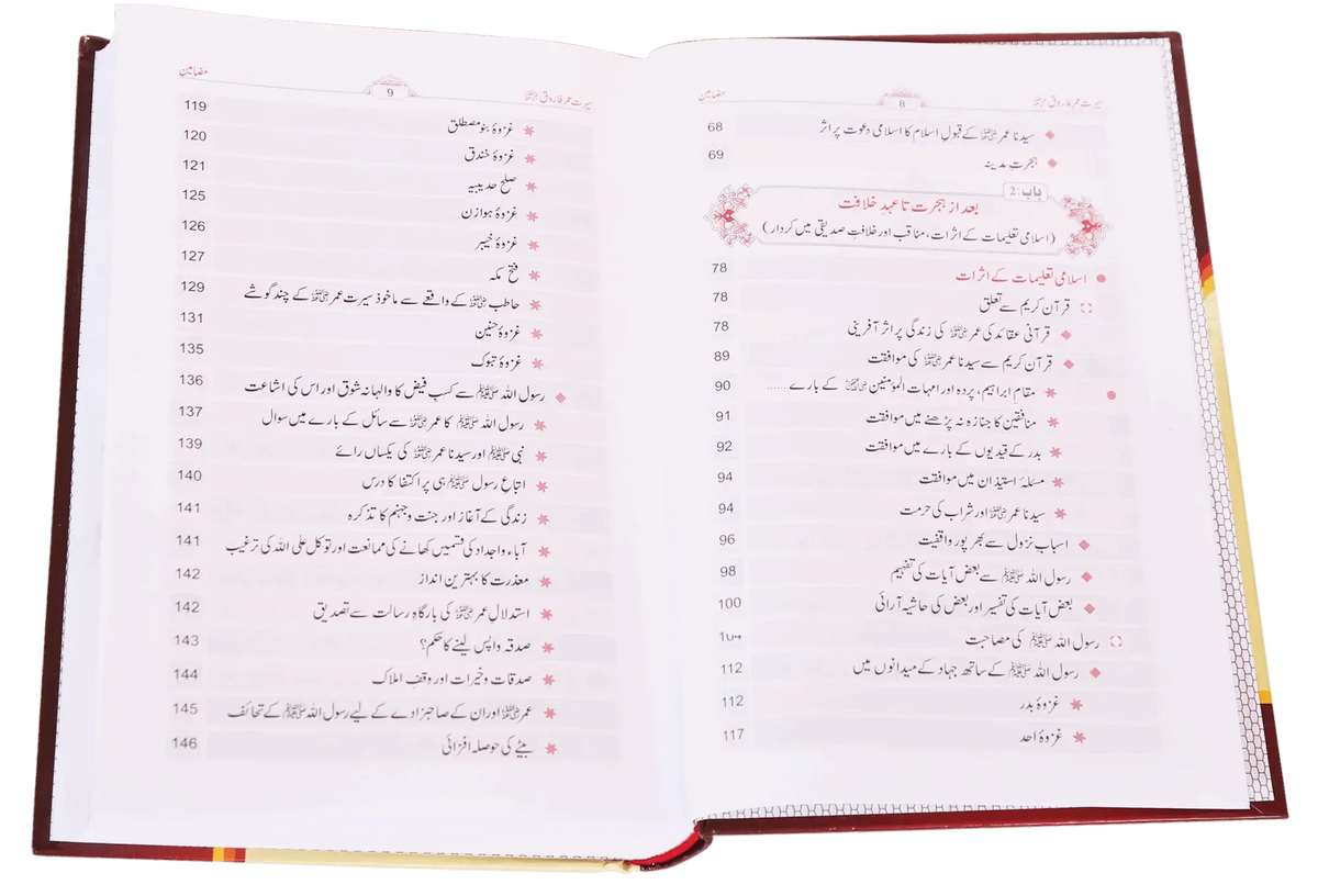 Seerat Umar Farooq R.A (2 Vol. Set), (Imported) by Dr. Ali Muhammad Sallabi, inside pages, Darussalam Publishers