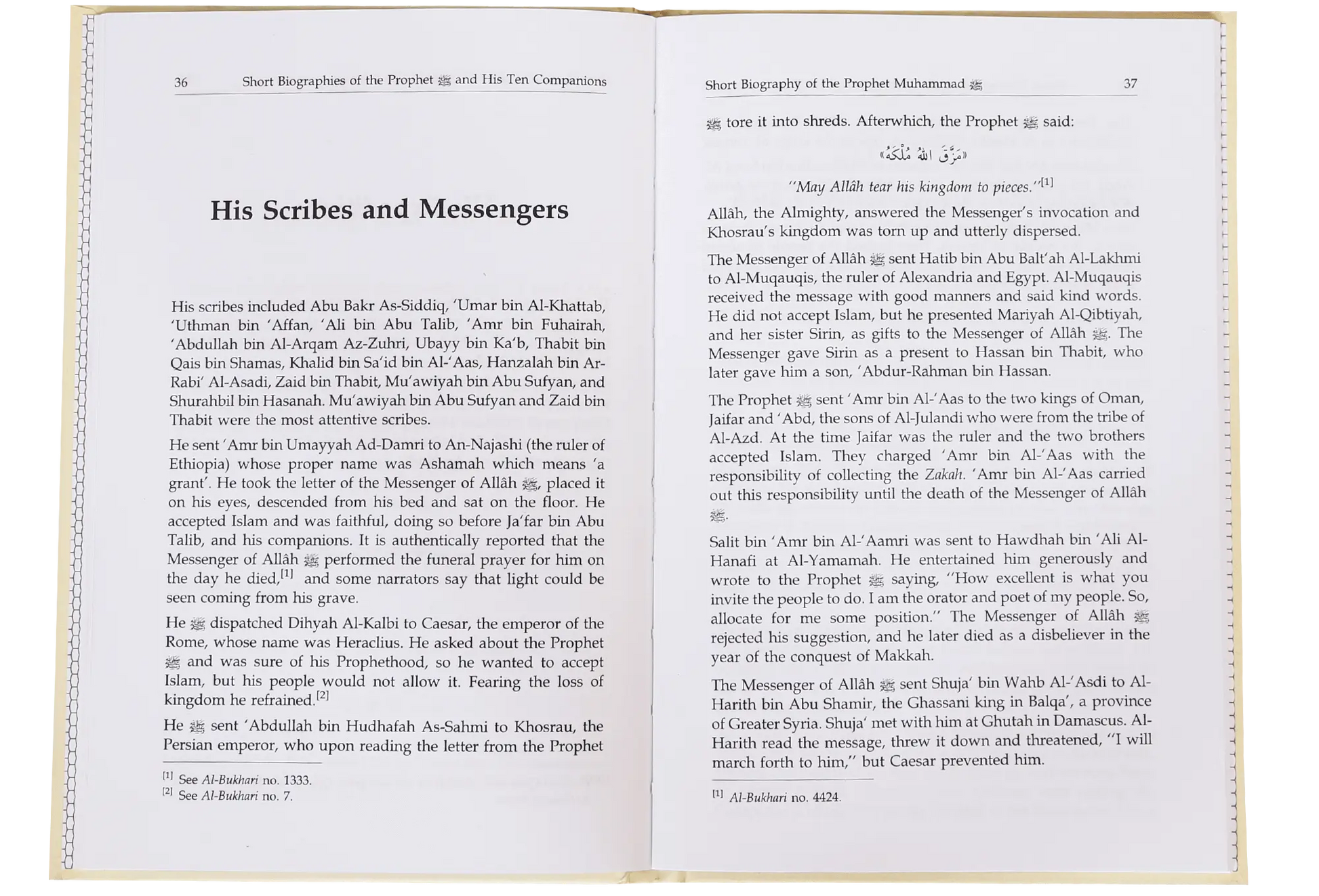 Short Biography of the Prophet and His Ten Companions 