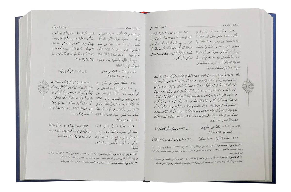 Sunan Abu Daood (4 Vol Set, Urdu) by Imam Hafiz Abu Dawud Sulaiman bin Ashath, inside pages, Darussalam Publishers