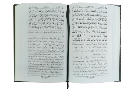 Tafheem ul Quran inside pages: Arabic text with Maududi’s Urdu translation