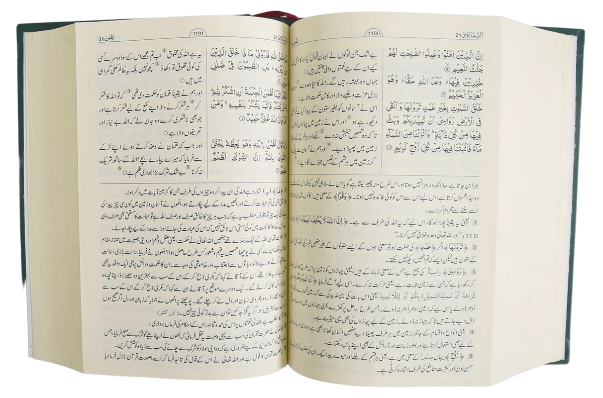 Tafseer Ahsan Al Bayyan, 13X20 (Imported) by Hafiz Salah-ud-Din Yousaf, inside pages 2, Darussalam Publishers
