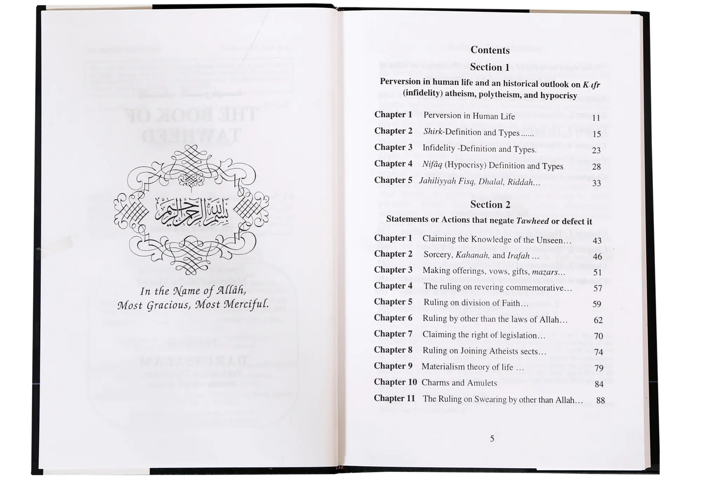 The Book of Tawheed (Oneness of Allah) 