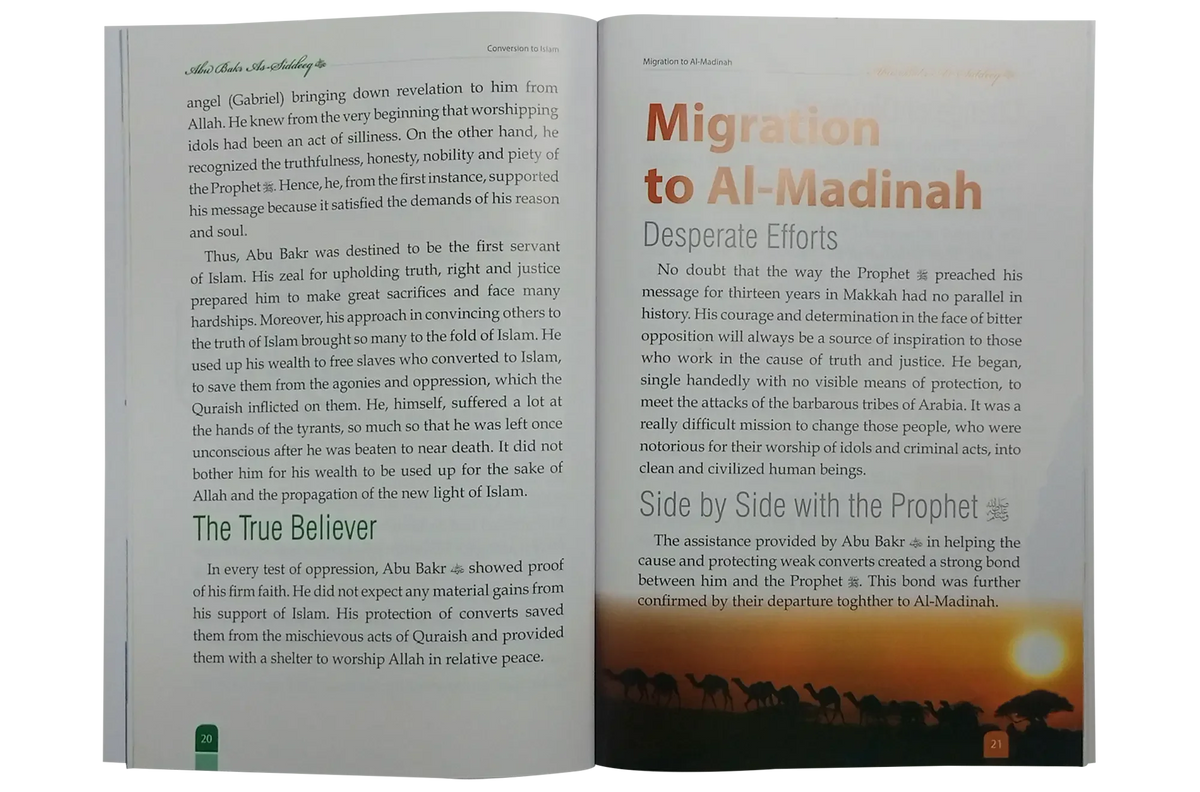The First caliph of Islam, Abu Bakr As Siddeeq (R.A) by Abdul Basit Ahmad, inside pages, Darussalam Publishers