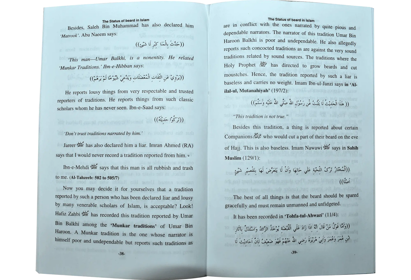The Status Of Beard In Islam 