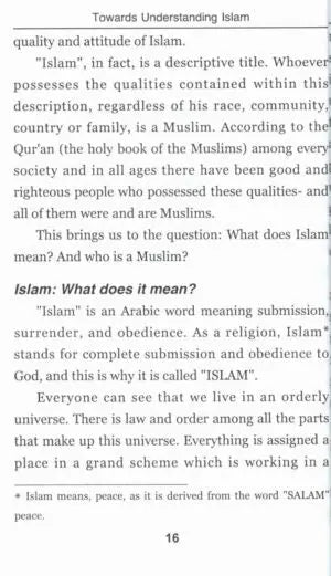 Towards Understanding Islam (Card Cover) 